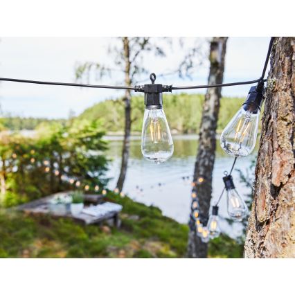 Markslöjd 107293 - LED spoljašnji dekorativni lanac GIRLANDA GARDEN 10xLED 5,5m IP44