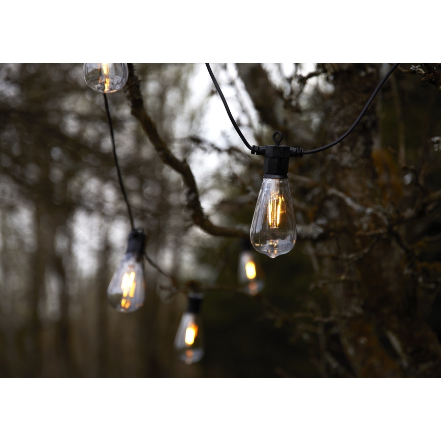 Markslöjd 107293 - LED spoljašnji dekorativni lanac GIRLANDA GARDEN 10xLED 5,5m IP44