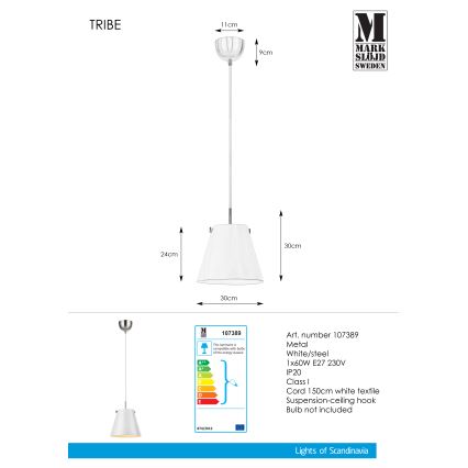 Markslöjd 107389 - Luster TRIBE na sajli 1xE27/60W/230V