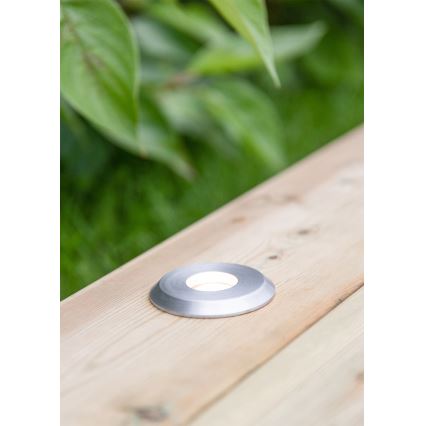 Markslöjd 107717 - LED spoljašnje ugradno svetlo GARDEN24 LED/3W/24V IP44 crna/mat hrom