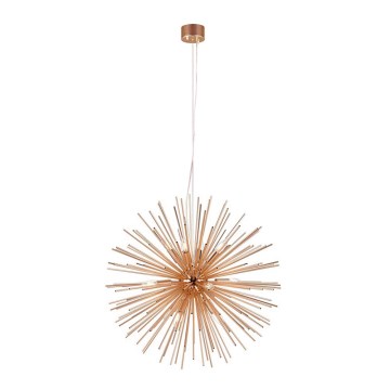 Markslöjd 107752 - Luster na sajli SOLEIL 12xE14/20W/260V roze zlato