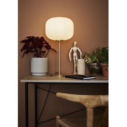 Markslöjd 107819 - Stona lampa SOBER 1xE27/60W/230V bela/mesing