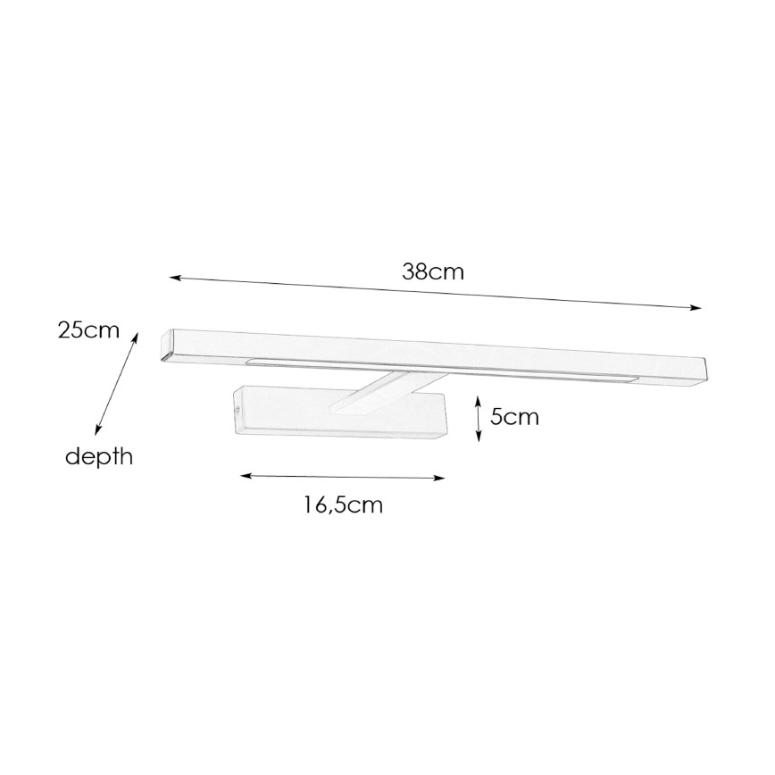 Markslöjd 107910 - LED kupatilsko osvetljenje za ogledalo NEPTUNUS LED/6W/230V IP44