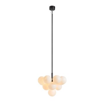 Markslöjd 107911 - Luster na šipci MERLOT 13xG9/20W/230V, prečnik 56 cm, bela/crna