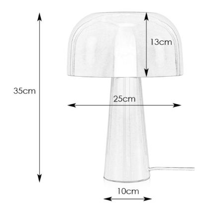 Markslöjd 107934 - Stona lampa BLANCA 1xE14/25W/230V