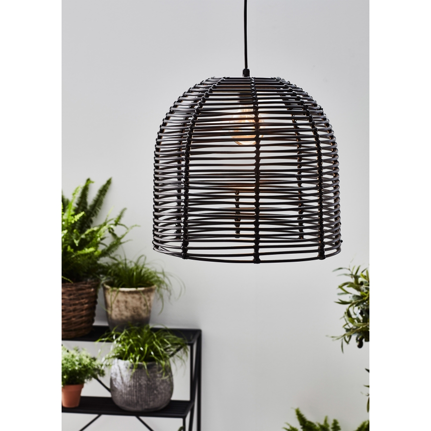 Markslöjd 107990 - LED spoljašnje viseće svetlo GARDEN24 LED/2,86W/24V IP44 ratan/crna