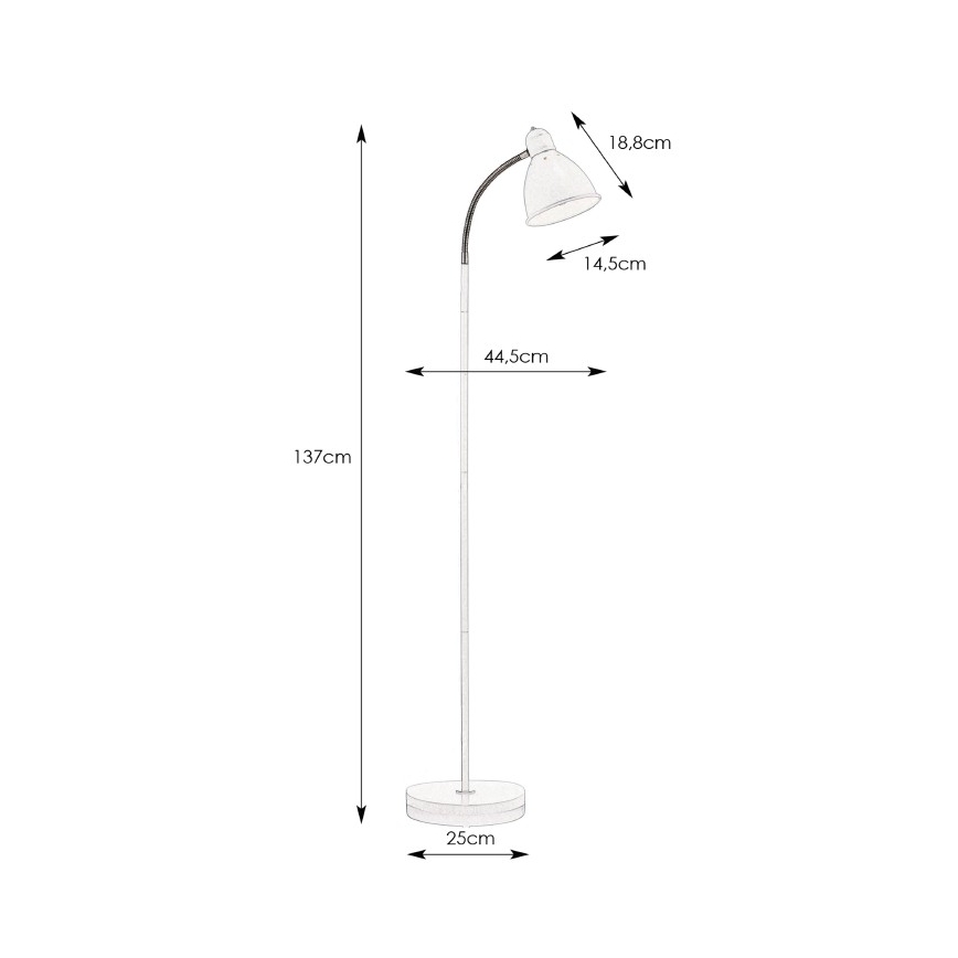 Markslöjd 108016 - Stojeća lampa NITTA 1xE27/60W/230V