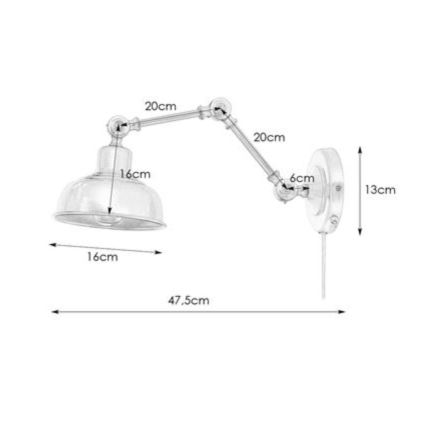 Markslöjd 108115 - Zidno svetlo GRIMSTAD 1xE27/60W/230V