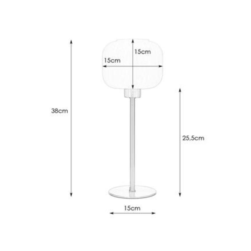 Markslöjd 108120 - Stona lampa SOBER 1xE27/60W/230V mesing