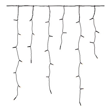 Markslöjd 108179 - LED spoljašnja božićna zavesa GARDEN24 160xLED/9,6W/24V 3,1m topla bela