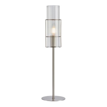 Markslöjd 108557 - Stona lampa TUBO 1xE14/40W/230V 50 cm sjajni hrom/proziran