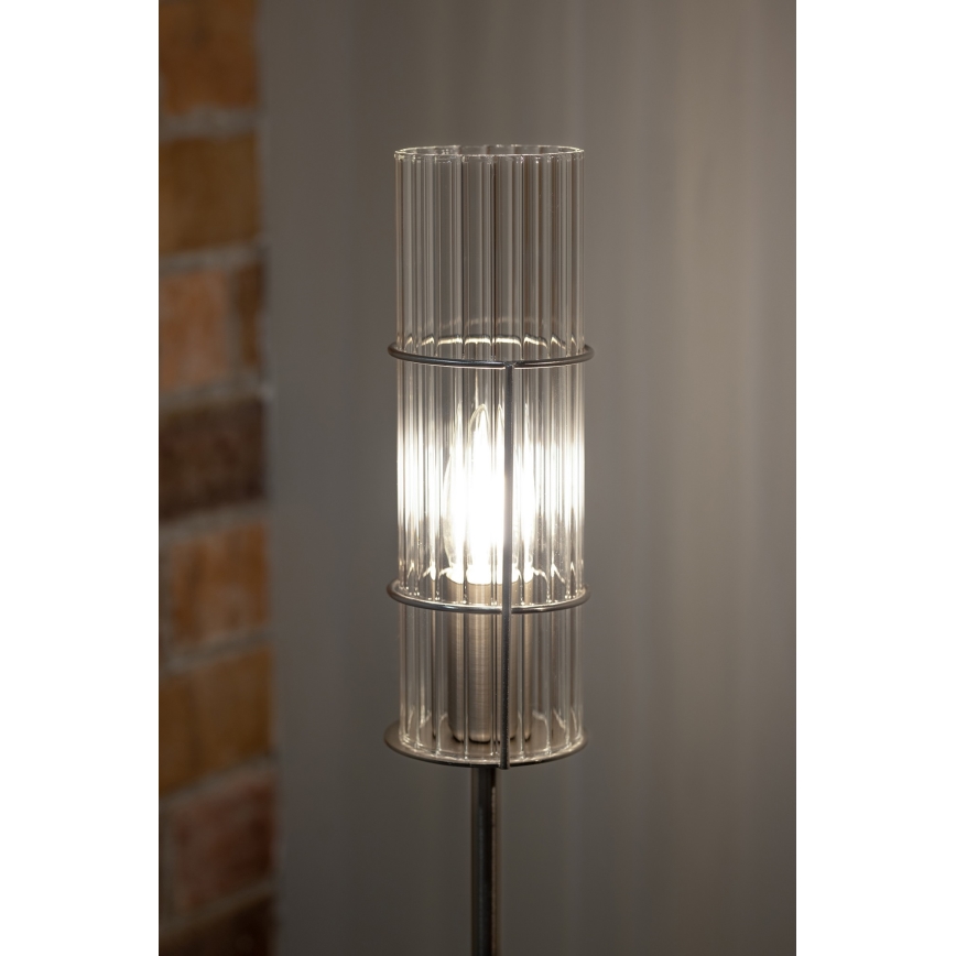 Markslöjd 108558 - Stona lampa TUBO 1xE14/40W/230V 65 cm sjajni hrom/prozirno