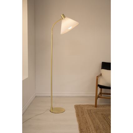 Markslöjd 108569 - Stojeća lampa MIRA 1xE27/40W/230V zlatna