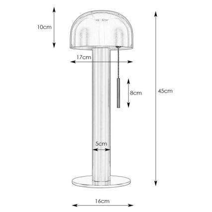 Markslöjd 108576 - Stona lampa COSTA 2xG9/18W/230V crna/zlatna