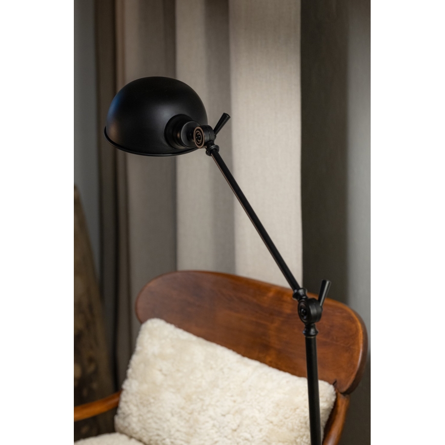 Markslöjd 108586 - Podna lampa PORTLAND 1xE27/40W/230V, crna