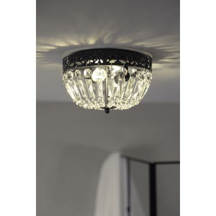 Markslöjd 108598 - Plafonsko svetlo ETIENNE 2xE14/40W/230V crno