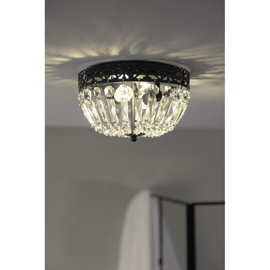 Markslöjd 108598 - Plafonsko svetlo ETIENNE 2xE14/40W/230V crno