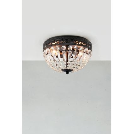 Markslöjd 108598 - Plafonsko svetlo ETIENNE 2xE14/40W/230V crno
