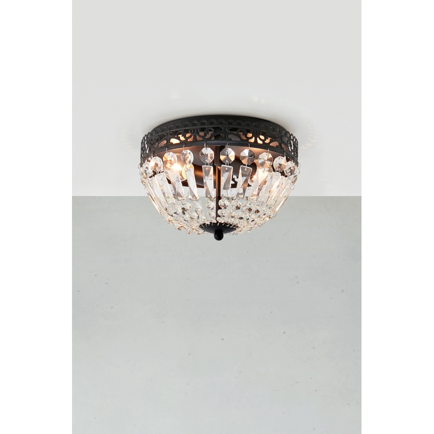 Markslöjd 108598 - Plafonsko svetlo ETIENNE 2xE14/40W/230V crno