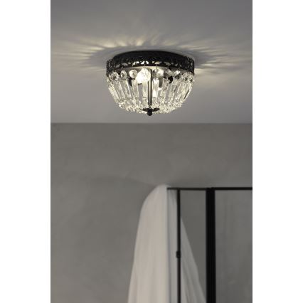 Markslöjd 108598 - Plafonsko svetlo ETIENNE 2xE14/40W/230V crno