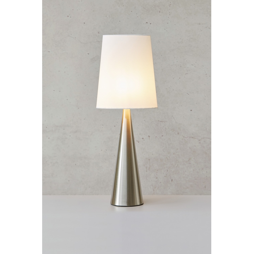 Markslöjd 108624 - Stona lampa CONUS 1xE14/40W/230V bela/mat hrom