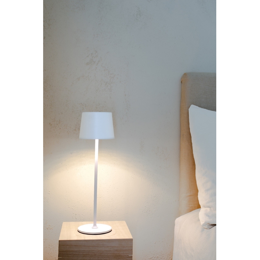 Markslöjd 108654 - LED prigušiva punjiva lampa FIORE LED/2W/5V IP44 38 cm bela