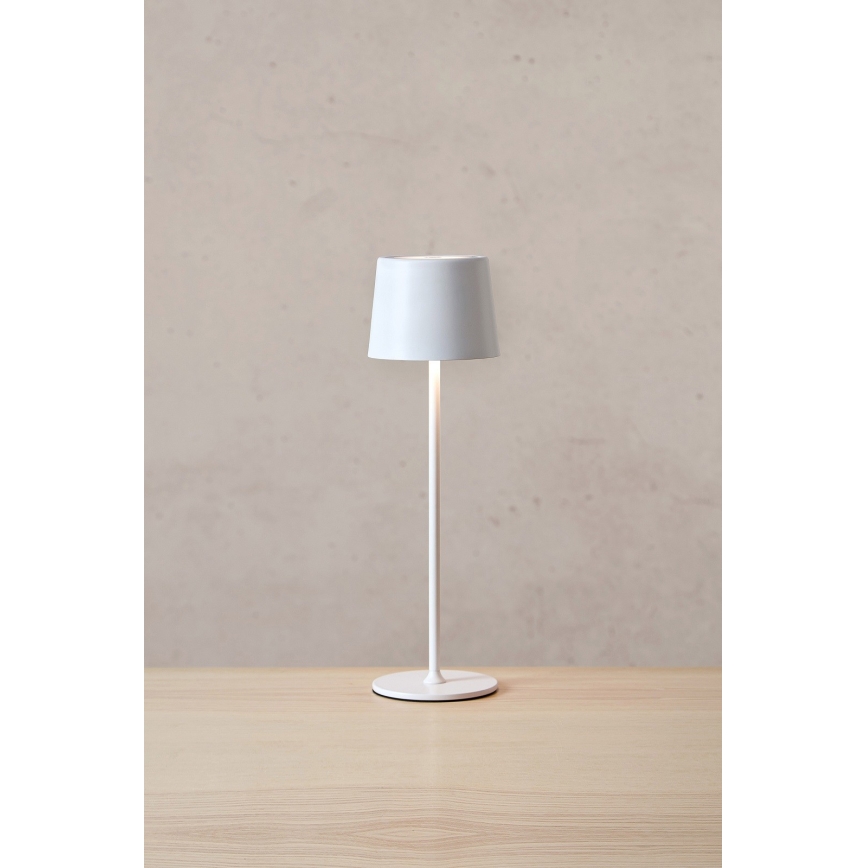 Markslöjd 108654 - LED prigušiva punjiva lampa FIORE LED/2W/5V IP44 38 cm bela