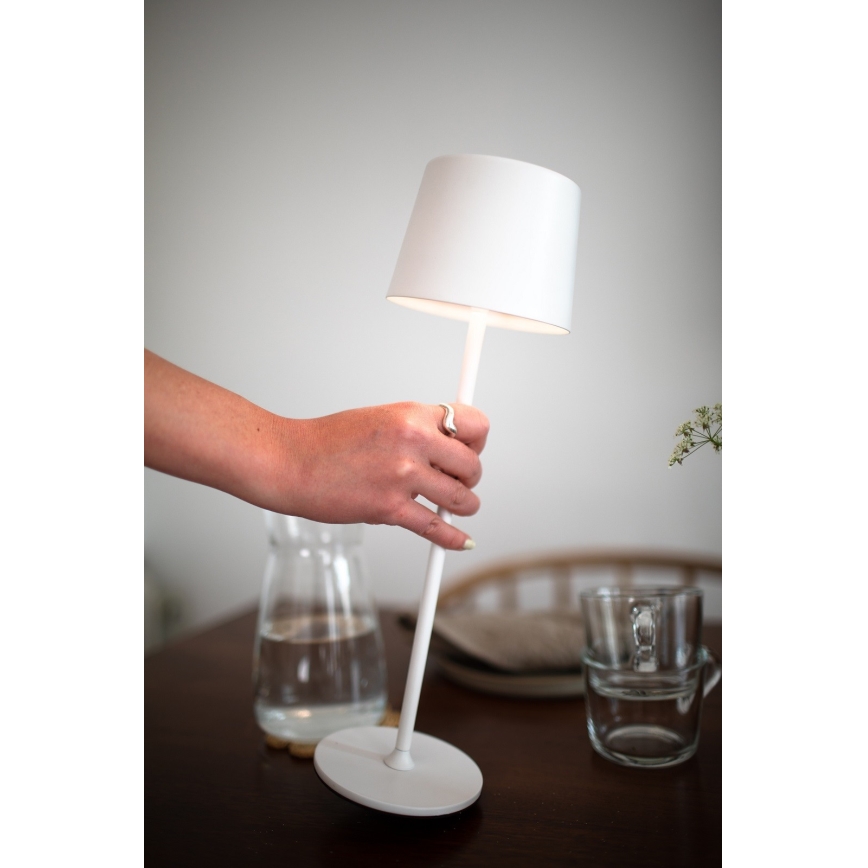 Markslöjd 108654 - LED prigušiva punjiva lampa FIORE LED/2W/5V IP44 38 cm bela