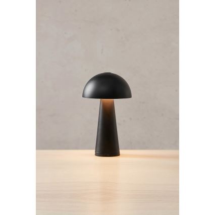 Markslöjd 108655 - LED prigušiva punjiva lampa FUNGI LED/1,5W/5V IP44 crna
