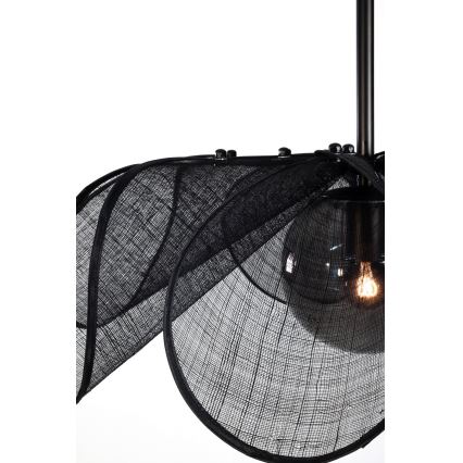 Markslöjd 108660 - Visilica na sajli STYRKA 1xE27/40W/230V, prečnik 63 cm, crna