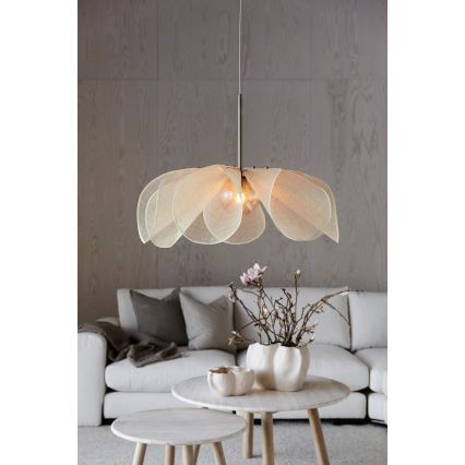 Markslöjd 108661 - Luster na sajli STYRKA 1xE27/40W/230V prečnik 75 cm bež