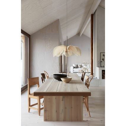 Markslöjd 108661 - Luster na sajli STYRKA 1xE27/40W/230V prečnik 75 cm bež