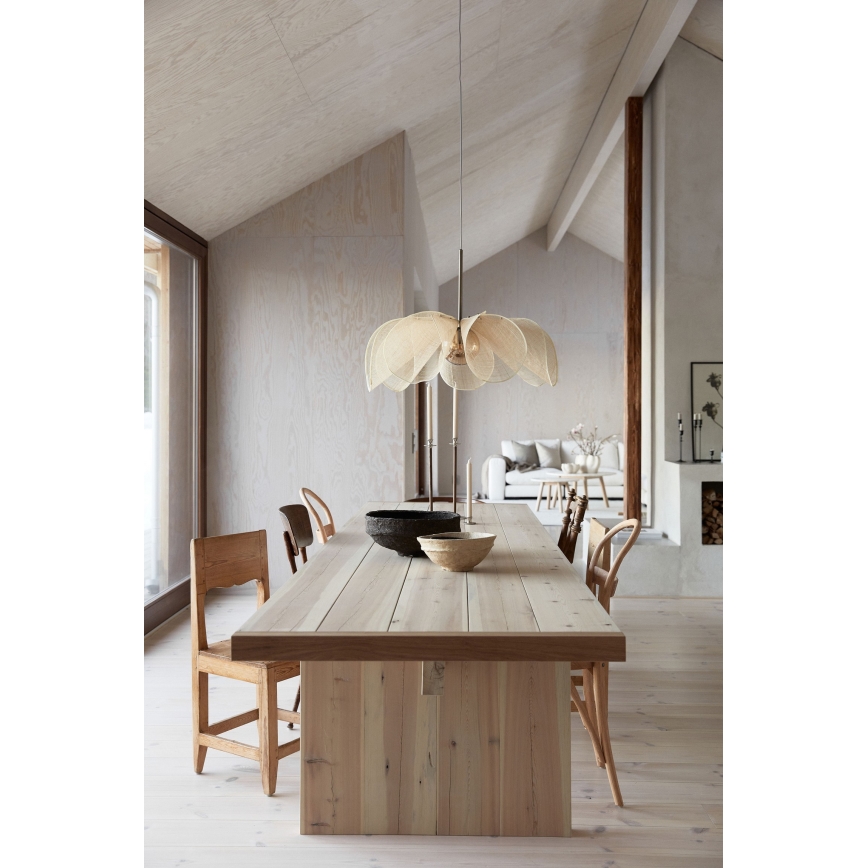 Markslöjd 108661 - Luster na sajli STYRKA 1xE27/40W/230V prečnik 75 cm bež