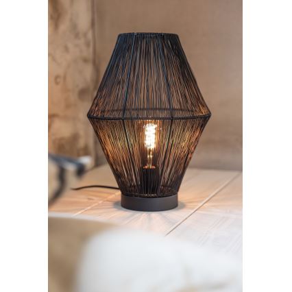 Markslöjd 108666 - Stona lampa CASA 1xE27/40W/230V crna