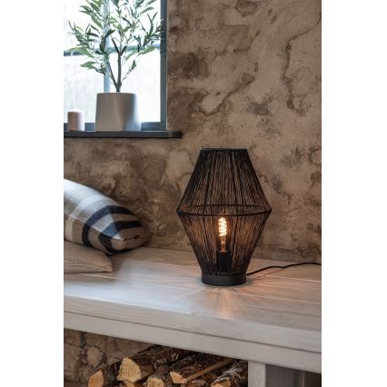 Markslöjd 108666 - Stona lampa CASA 1xE27/40W/230V crna