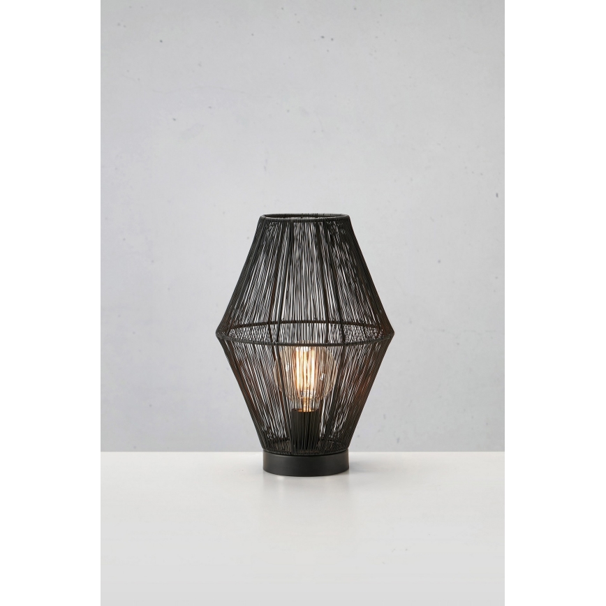 Markslöjd 108666 - Stona lampa CASA 1xE27/40W/230V crna