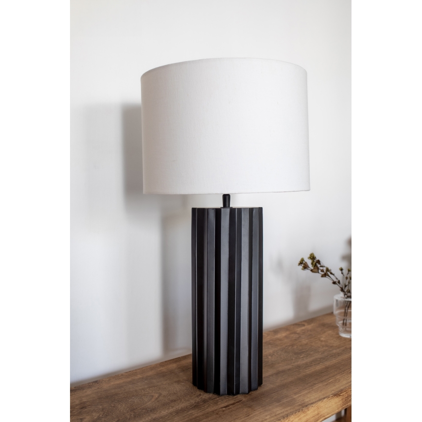 Markslöjd 108670 - Stona lampa HASHIRA 1xE27/40W/230V bela/crna