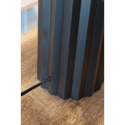 Markslöjd 108670 - Stona lampa HASHIRA 1xE27/40W/230V bela/crna