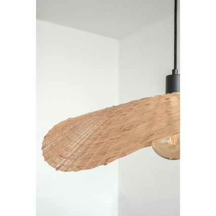 Markslöjd 108677 - Luster na kablu RAYO 1xE27/40W/230V bež/bambus
