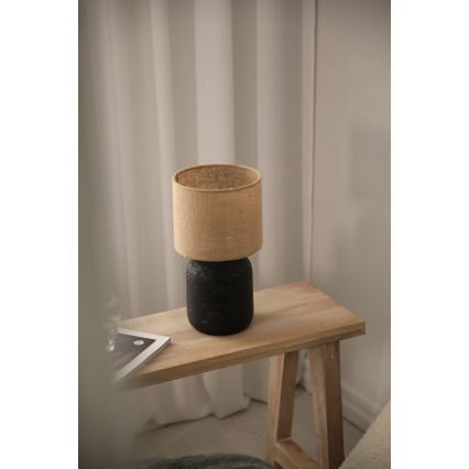 Markslöjd 108683 - Stona lampa MONTAGNA 1xE14/40W/230V 32 cm bež/crna