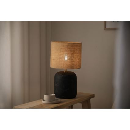 Markslöjd 108684 - Stona lampa MONTAGNA 1xE14/40W/230V 45 cm bež/crna