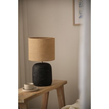 Markslöjd 108684 - Stona lampa MONTAGNA 1xE14/40W/230V 45 cm bež/crna
