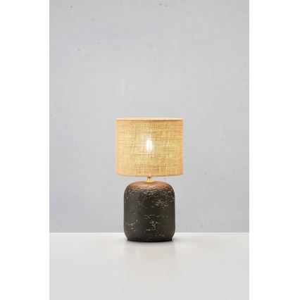 Markslöjd 108684 - Stona lampa MONTAGNA 1xE14/40W/230V 45 cm bež/crna