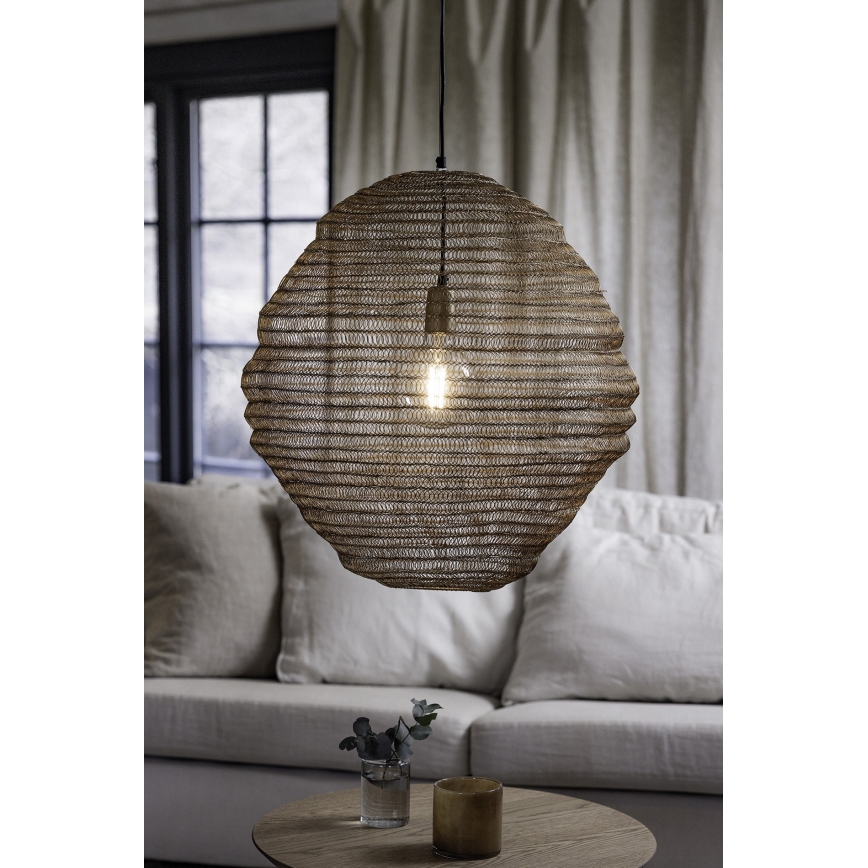 Markslöjd 108773 - Luster na sajli TAZZA 1xE27/40W/230V zlatni