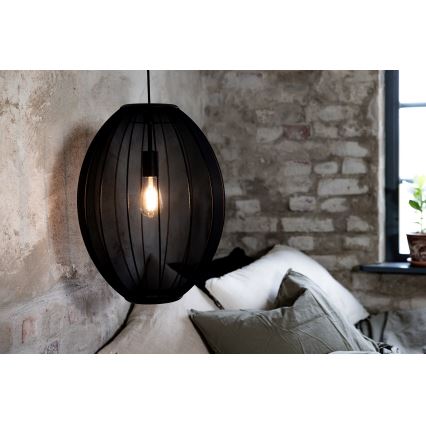 Markslöjd 108795 - Luster na sajli FLORENCE 1xE27/40W/230V crna