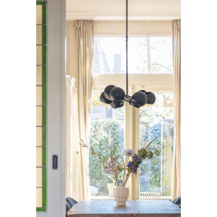 Markslöjd 108852 - Luster na šipci EDGAR 8xE14/40W/230V crna