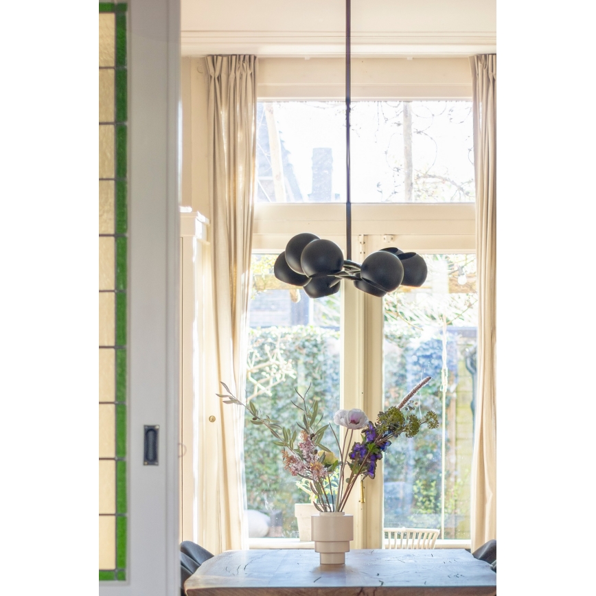 Markslöjd 108852 - Luster na šipci EDGAR 8xE14/40W/230V crna