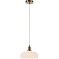 Markslöjd 108857 - Luster na sajli KURAGE 1xE27/40W/230V mesing/bela