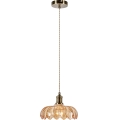 Markslöjd 108858 - Luster na sajli KURAGE 1xE27/40W/230V mesing/dimljeno bež