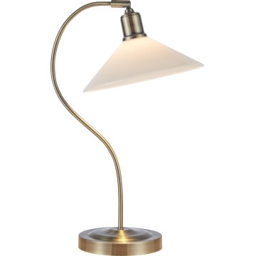 Markslöjd 108863 - Stona lampa VELA 1xE27/40W/230V mesing/bela